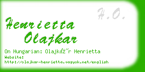 henrietta olajkar business card